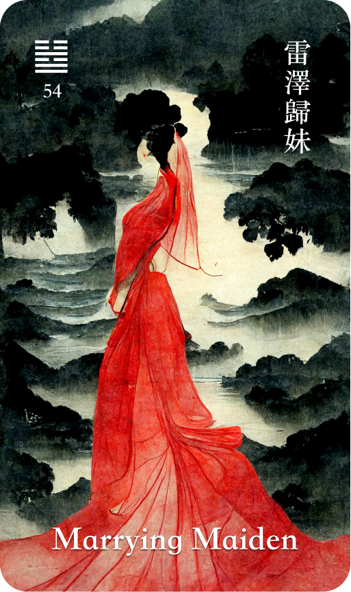 Hexagram 54 in I Ching:  Easy Tips for Understanding the Marrying Maiden!