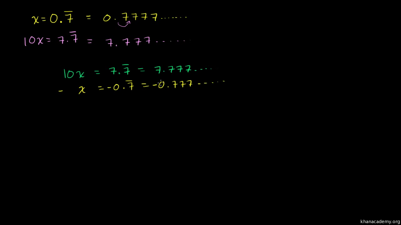 Help With .318 Repeating as a Fraction Get the Answer Here