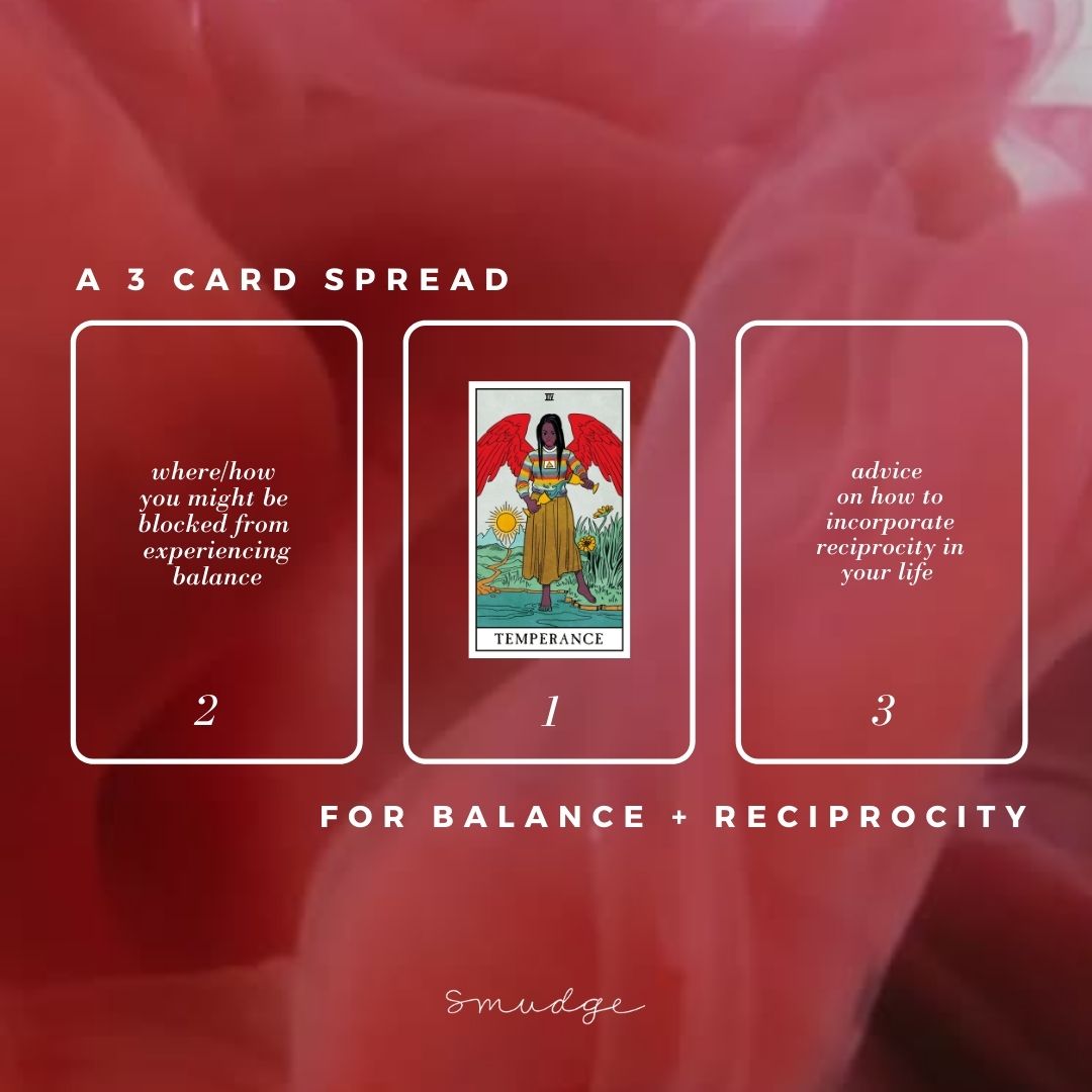 Temperance Upright in Work Readings (What It Means in a 3 Card Spread Inside a 5 Card Spread)