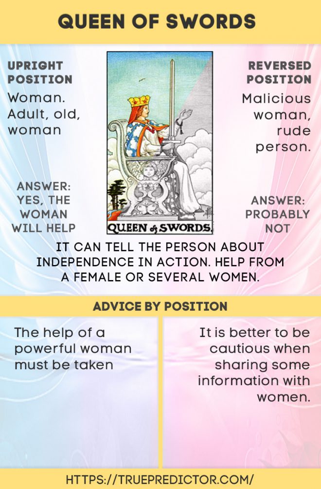 Queen of swords yes or no, find out what the queen of swords means in a tarot reading.