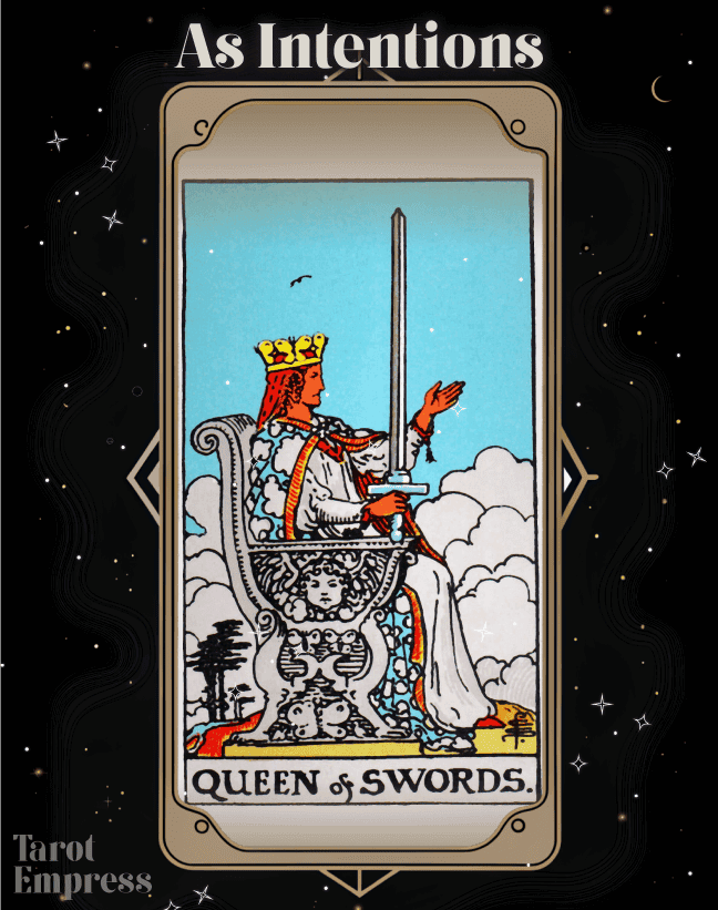 Decoding the Queen of Swords as Feelings: Love and Logic.