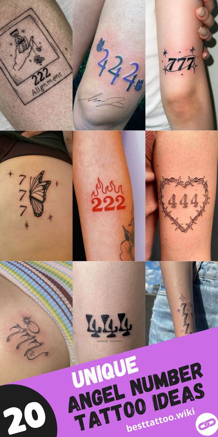 Best Female Small Numerology Tattoo: Get Inspired with numbers!