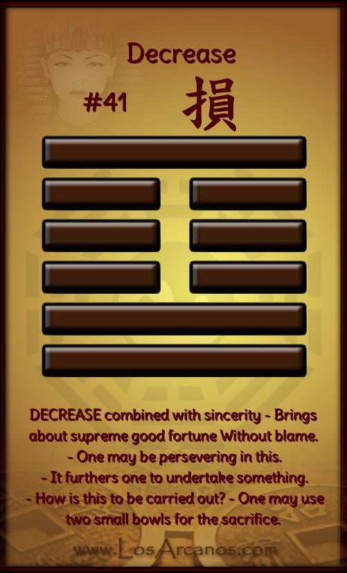 Hexagram 41 The I Ching: Get Your Free Reading and Learn Its Meaning Today