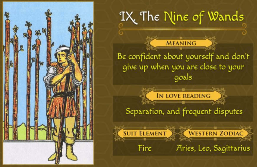 Nine of Wands as Feelings: What This Tarot Card Means