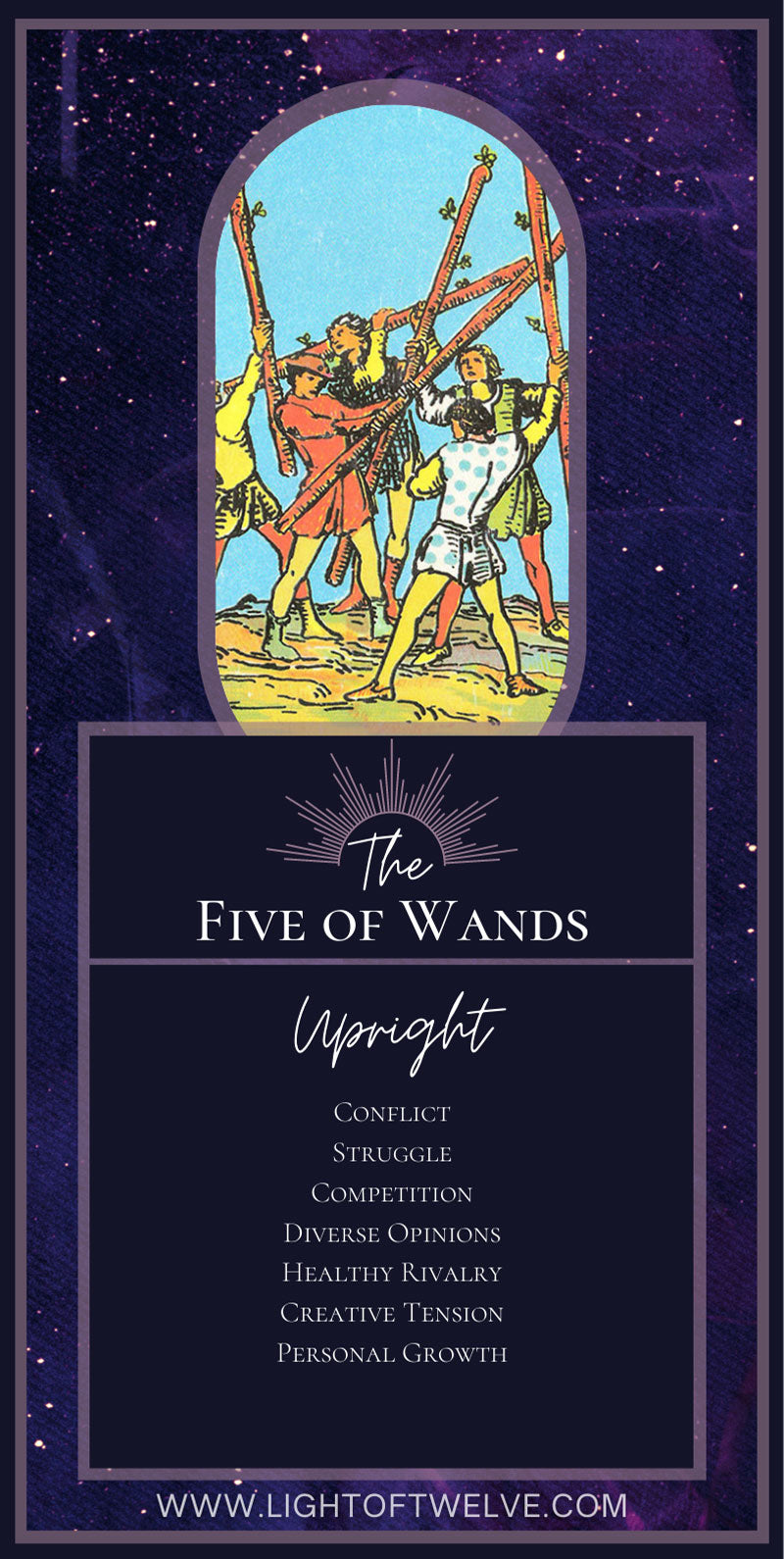 Understanding Five of Wands as Feelings: Conflict or Just Passion?