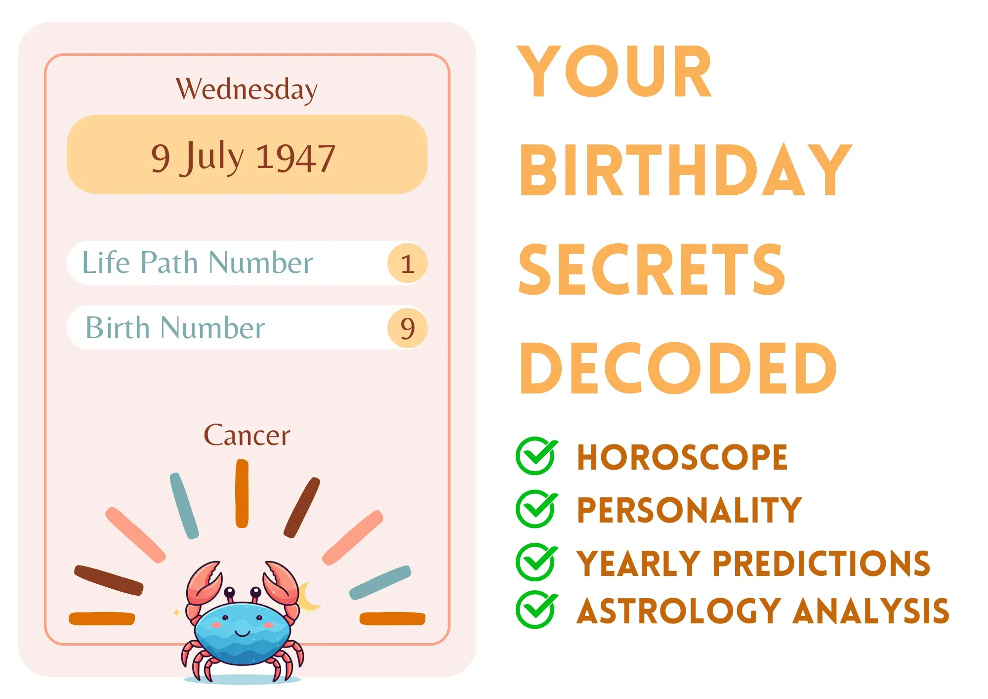 July 9 1947 Birthdays Zodiac: Whats Your Star Sign?