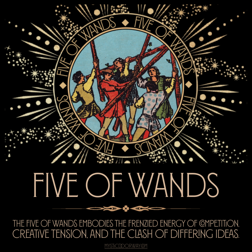 5 of Wands as Feelings: Conflict or Just a Little Drama?
