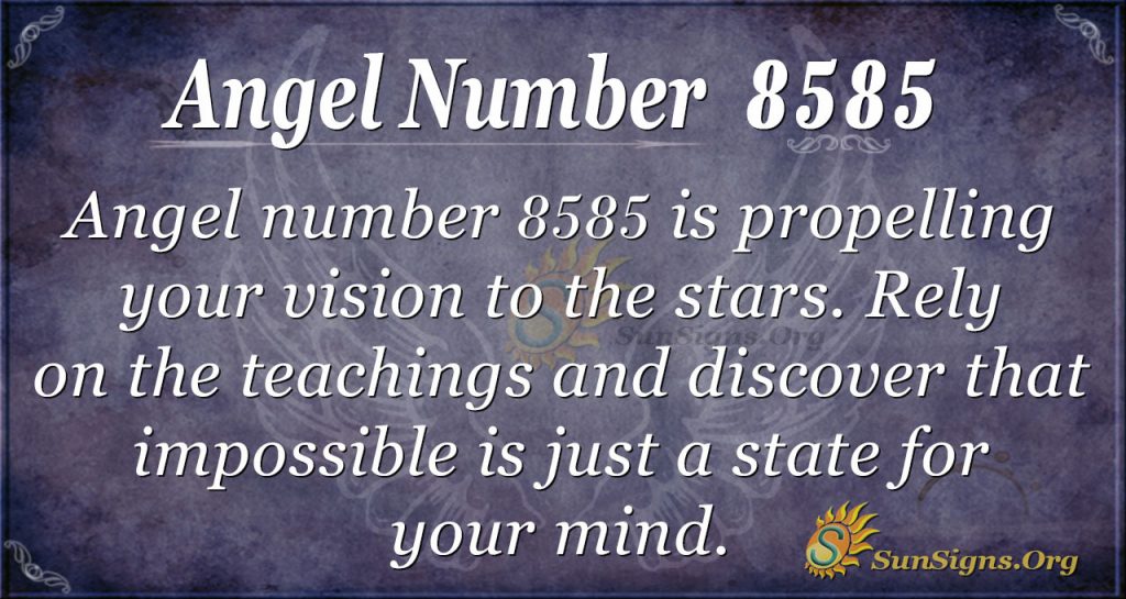 Repeatedly Seeing 8585? Angel Number might have important message.