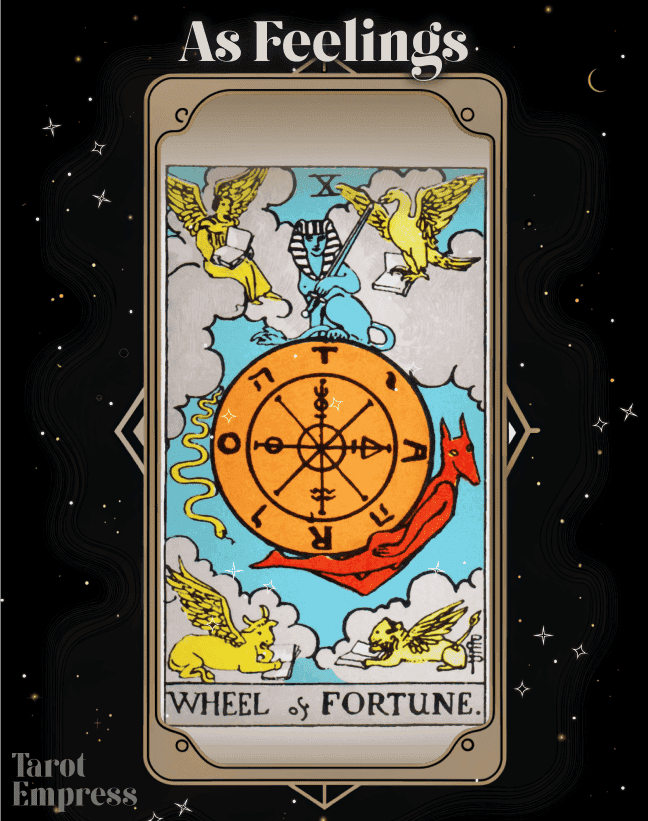Your simple guide to the wheel of fortune as feelings: Learn how fate influences your heart.