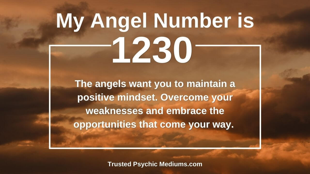 Pay attention to 1230 angel number! It often signals important life changes coming soon.