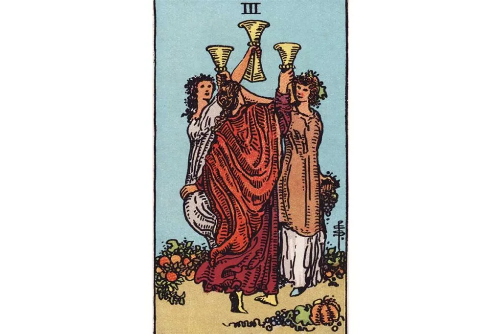Is the three of cups as feelings positive for relationships? (Find out about friendship and celebration vibes)