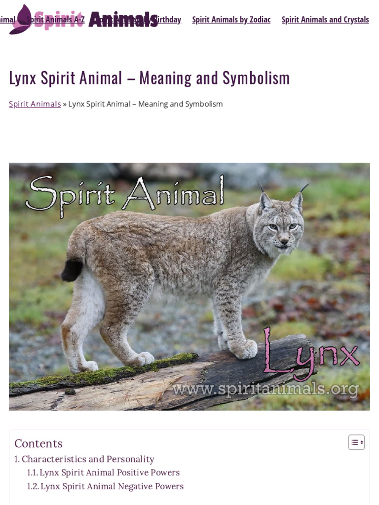 Is Lynx your Spirit Animal? Find out the messages and symbolism behind it
