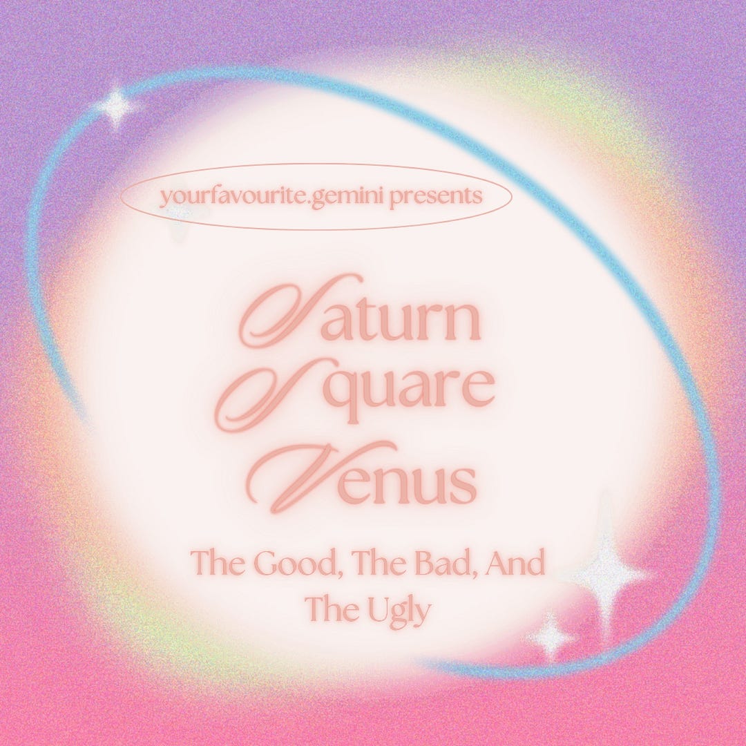 Saturn Square Venus Transit: Expect Relationship Challenges.