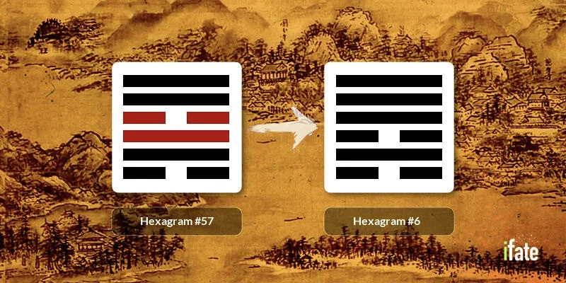 57 Hexagram in Love & Life: Discover How This I Ching Hexagram Can Advise you.