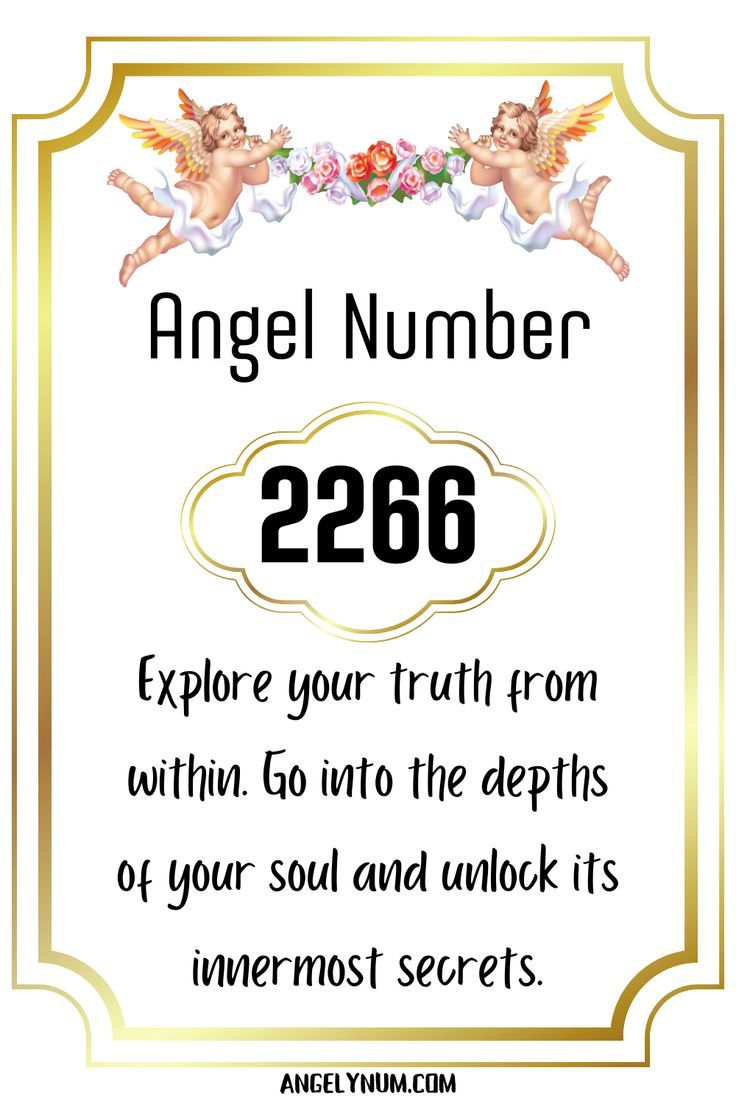 Whats 2266 angel number mean?