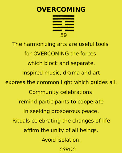 Need to break down some barriers? Learn the wisdom of iching 59 for success.