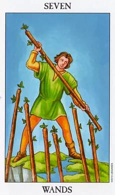 7 of Wands as Feelings in Love: Standing Their Ground, or Fighting for You?