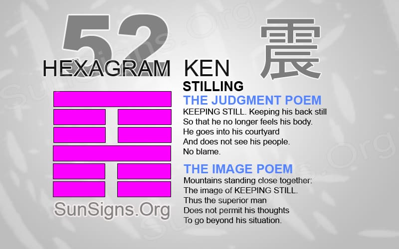 Is iching 52 appearing in your love reading? Discover what stillness means for your relationship path.