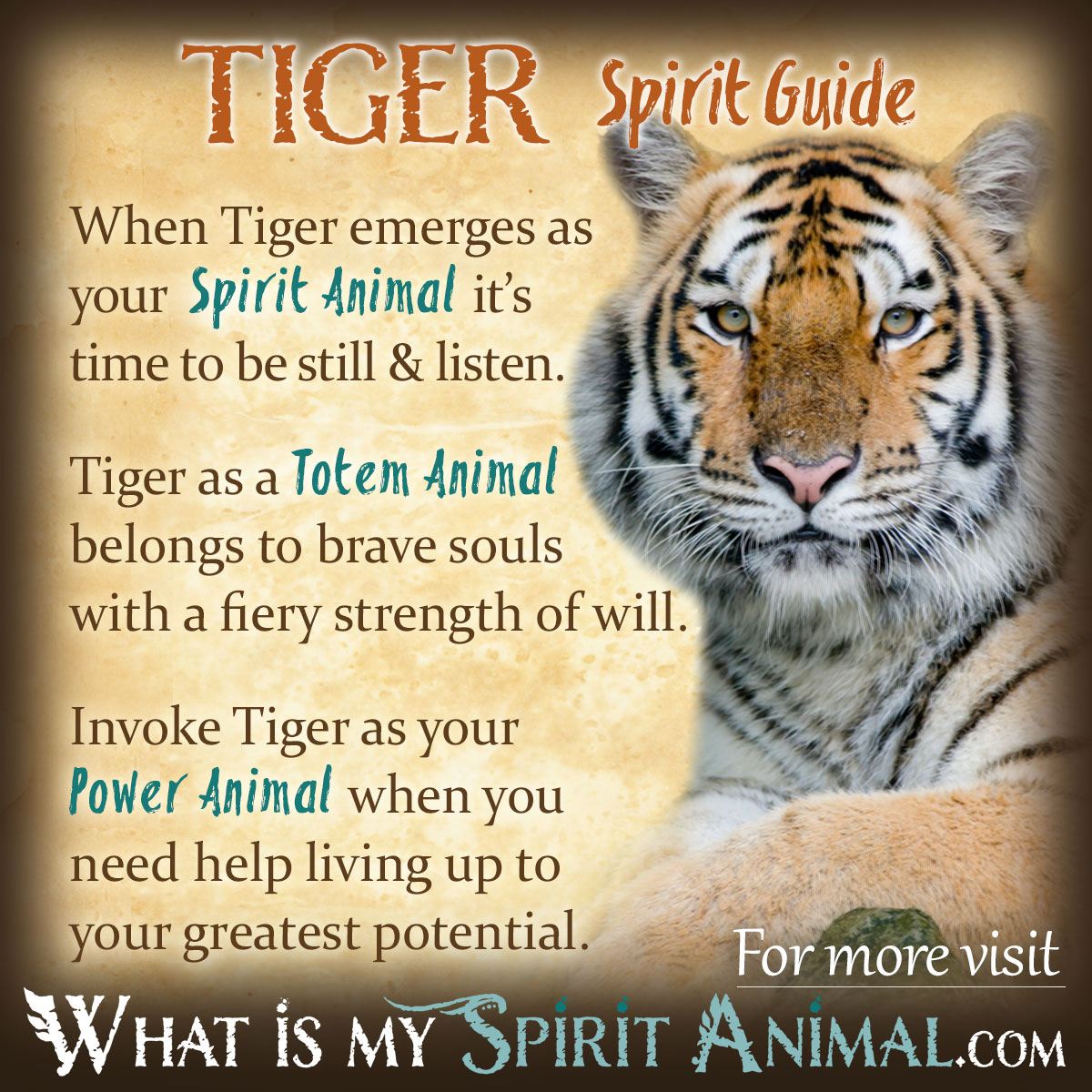 What does tigers spiritual meaning say about fear?