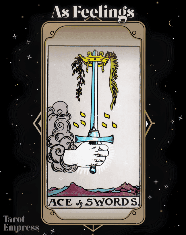 Ace of Swords feelings explained simply for beginners: Get straightforward insights for your tarot love readings.