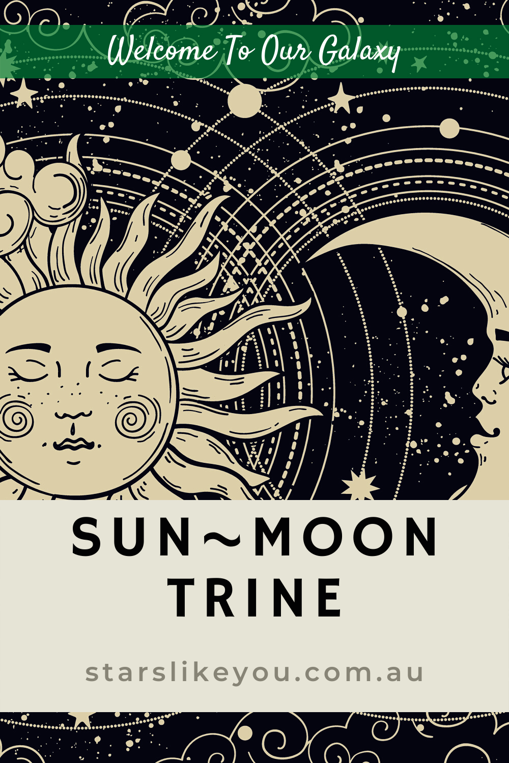 What does sun trine moon mean in your birth chart? Find your inner harmony and easy self-expression.
