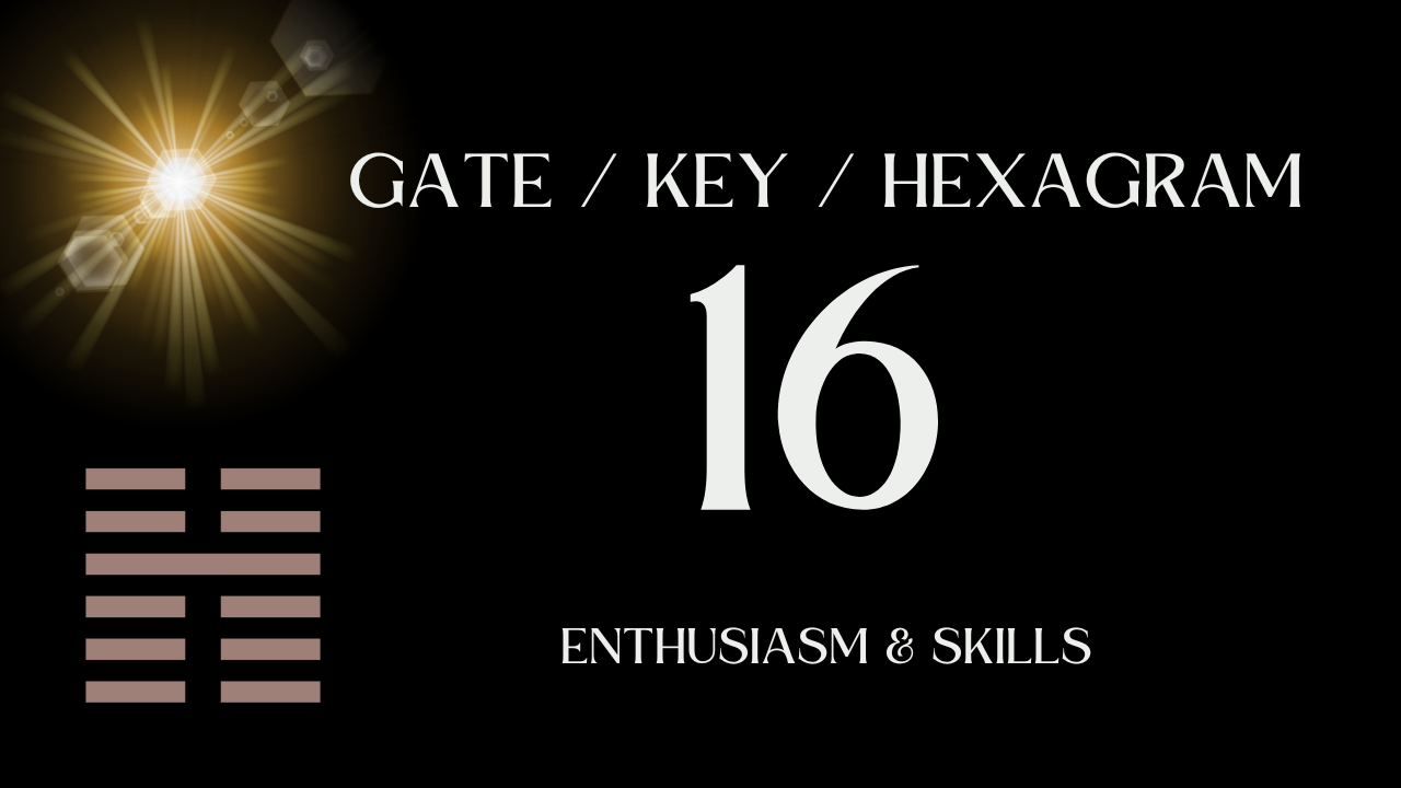 Get hexagram 16 insights, use it as a guide for life.